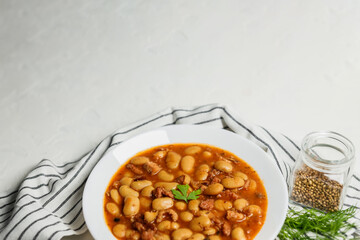 asty polish white baked beans and sausage