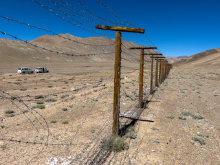 The border line from the Chinese side.