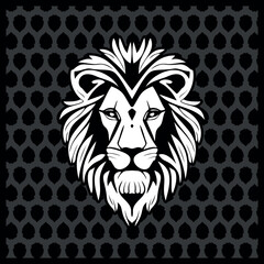 King lion isolated vector illustation