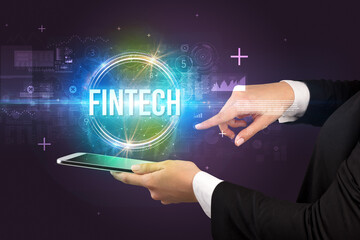 Close-up of a touchscreen, new tech concept