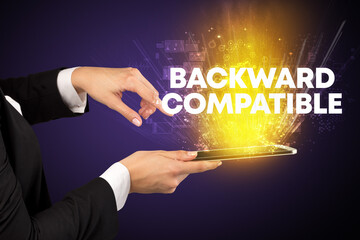 Close-up of a touchscreen with inscription