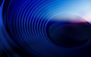 Beautiful colored camera lens for design.