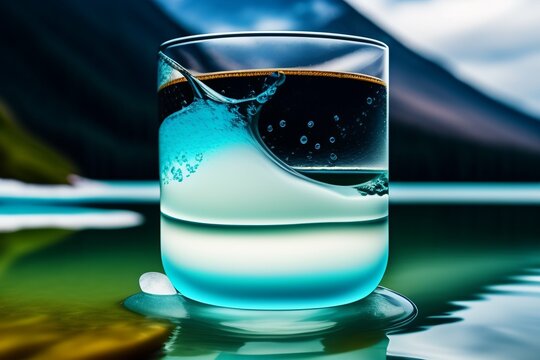 bakal wine fruit transparent green blue black red hemp engraving golden blue maple leaf iridescent on black and white background
