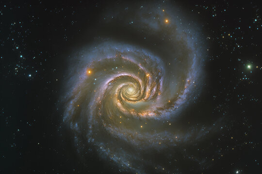 Using my 10 astrograph telescope, I captured this actual photo of the M101 Pinwheel galaxy. Generative AI