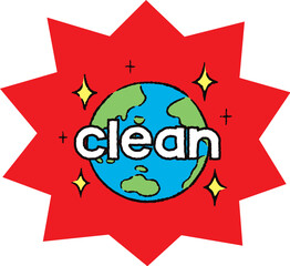 環境_地球_キラキラ_clean_バクダン赤