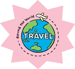 環境_地球_旅行_飛行機2_travel_バクダンピンク