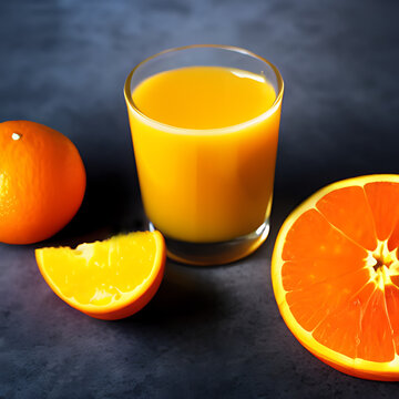 Orange Juice with Fruits showing