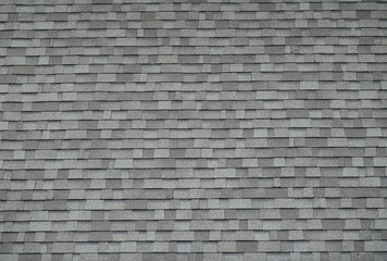 close up on new roof shingle 