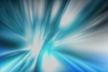 Fototapeta premium Fantastical and colorful artistic blur in blue and cyan. Generative AI illustration