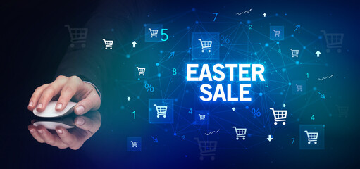 male hand holding wireless peripheral