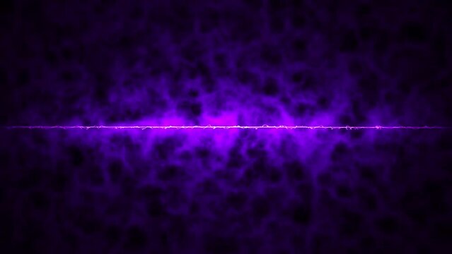 Neon light visual effects video intro animation on black background. Blue, orange, purple, green colours