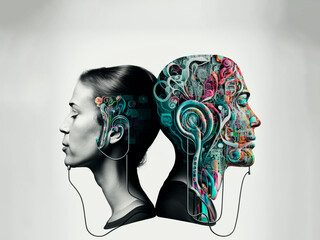 generative IA:artificial intelligence connection between humanity and machines