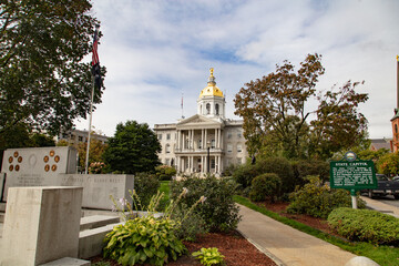New Hampshire state capitol building.