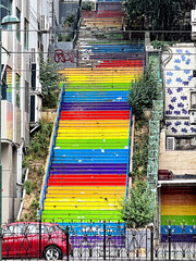 Rainbow Steps In Istanbul