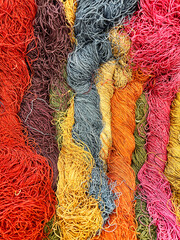 Threads Of Yarn In A Knit Shop