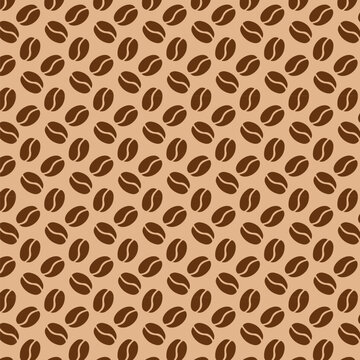 seamless pattern with coffee beans