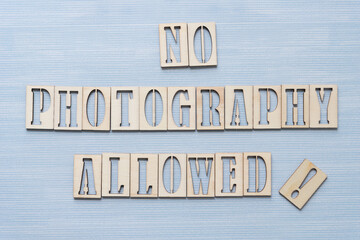 no photography allowed!