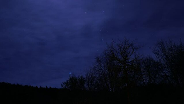 Kielder Forest star time-lapse