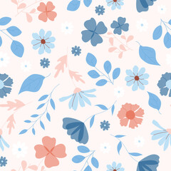 pressed flowers pattern