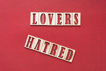 Obraz premium lovers hatred