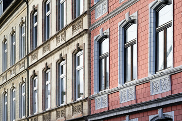 facades of tenement houses from the end of the 19th century in cologne ehrenfeld