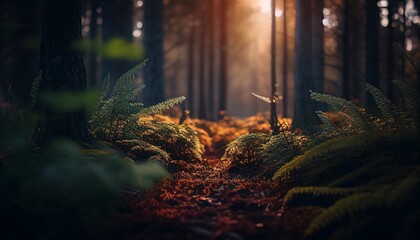 Nature Forest. Generative AI