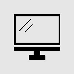 Monitor flat vector icon. trendy style illustration on white background..eps