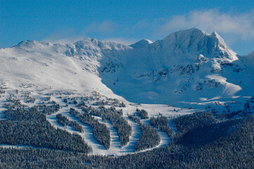 Ski runs of Blackcomb mountain