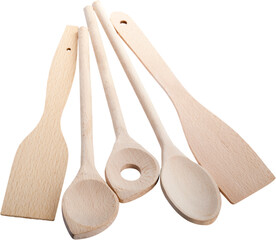 Wooden spatulas and spoons