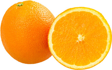 Slice of Orange fruit. Health sweet food