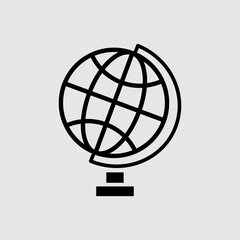 Globe flat vector icon. trendy style illustration on white background..eps