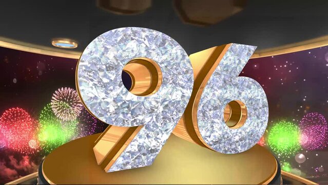 96th birthday animation in gold and diamonds with fireworks background, 
Animated 96 years Birthday Wishes in 4K 
