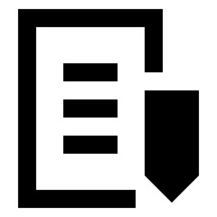 Fototapeta premium document glyph icon
