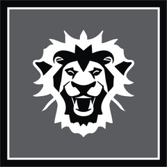 Lion head vector isolated vector