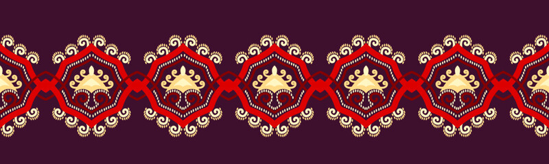 Ethnic pattern geometric design folklore ornament. Tribal ethnic vector texture. Seamless striped pattern in Aztec style. Figure tribal embroidery. Indian EP.41