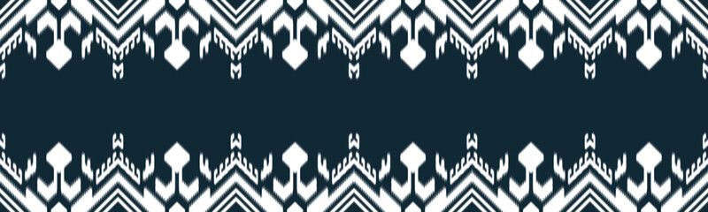 Ikat Ethnic Seamless Pattern Design in tribalt vertical. Geomatirc tribal vector texture. Figure tribal embroidery. backgroud Vector illustration EP.5
