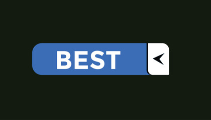 Best button web banner templates. Vector Illustration
