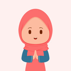 cute female muslim character designs