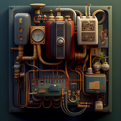 Electronic circuit board - Illustration