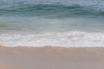 waves and sand