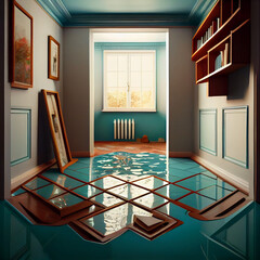Fototapeta premium Home decoration - Floor style