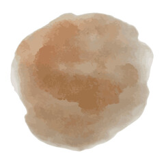 Watercolor Paint Stroke Background Burnt Sienna Brown Color Art illustration