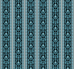geometric vertical seamless pattern white abstract ethnic design. Design for background, carpet, wallpaper, clothing, wrapping, Batik, fabric.