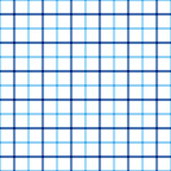  Seamless blue checkered plaid fabric pattern texture. Stripes crossed horizontal and vertical lines.Seamless checkered picnic pattern