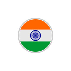 India national flags icon set, India independence day icon set vector sign symbol