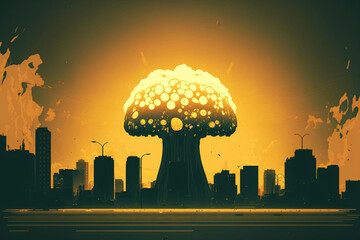 Citywide nuclear detonation. Generative AI