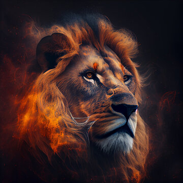 HD wallpaper space fire Leo lion  Wallpaper Flare