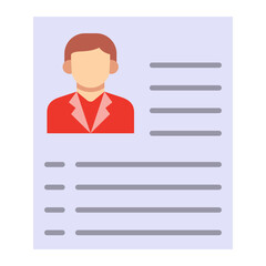 Resume Flat Icon