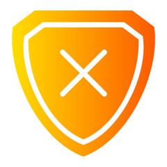 Obraz premium unprotected gradient icon