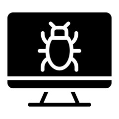 malware glyph icon